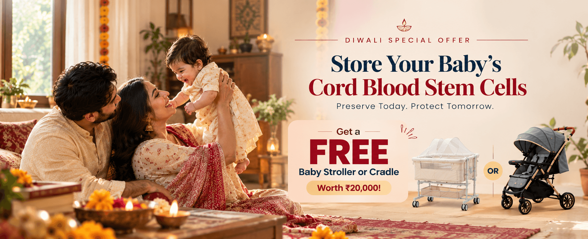 Diwali Special Offer - Store Your Baby's Cord Blood Stem Cells